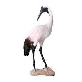 Red-crowned Crane - Artificial Birds Simulation Ornaments Feathered Fake Birds