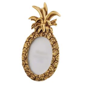 Pineapple 3.5x5 Picture Frame Vintage Gold Photo Frame Resin Photo Frame Tabletop Display Home Decorative Ornaments