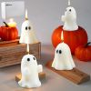 4 Pcs Large Halloween Ghost Candles Halloween Party Decor