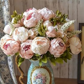 1pc, Realistic Peony Silk Flowers for Home Decor and Weddings - DIY Craft and Bridal Bouquet - Indoor and Outdoor Decoration
