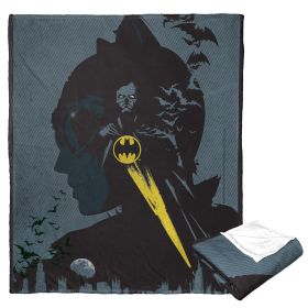 DC Comics Batman Silk Touch Throw Blanket, 50" x 60", The Bat and the Cat
