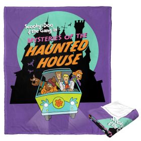 Warner Bros. Scooby-Doo Silk Touch Throw Blanket, 50" x 60", Mysteries of the Haunted House