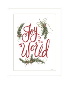 "Joy to the World" by House Fenway, Ready to Hang Framed Print, White Frame