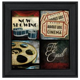 "At the Movies I" By Mollie B, Ready to Hang Framed Print, Black Frame