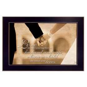 "To Have and To Hold" By Justin Spivey, Printed Wall Art, Ready To Hang Framed Poster, Black Frame
