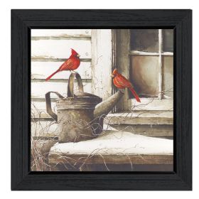 "Waiting For Spring" By John Rossini, Printed Wall Art, Ready To Hang Framed Poster, Black Frame
