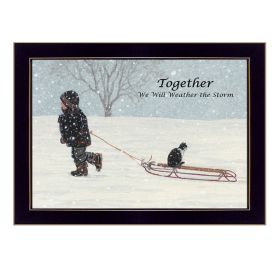 "Together" By Bonnie Mohr, Printed Wall Art, Ready To Hang Framed Poster, Black Frame