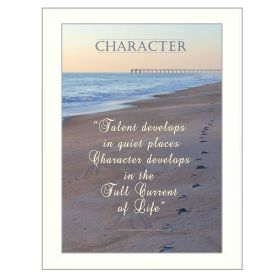 "Character" By Trendy Decor4U, Printed Wall Art, Ready To Hang Framed Poster, White Frame