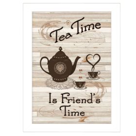 "Tea Time" by Millwork Engineering, Ready to Hang Framed Print, White Frame