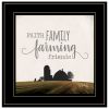 "Faith, Family, Farming Friends" by Marla Rae, Ready to Hang Framed Print, Black Frame