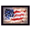 "Oh Beautiful America" By Lauren Rader, Printed Wall Art, Ready To Hang Framed Poster, Black Frame