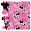 Yankees OFFICIAL MLB & Disney's Minnie Mouse Character Hugger Pillow & Silk Touch Throw Set; 40" x 50"