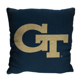 Georgia Tech OFFICIAL NCAA "Invert" Woven Pillow; 20" x 20"