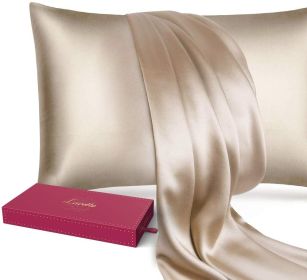 Silk Pillowcase for Hair and Skin;  22 Momme 100% 6A Soft Silk Pillow Case with Hidden Zipper;  600 Thread Count;  Dual Sided Silk Fabrics/Wood Pulp F