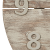 La Crosse Clock 12-inch Sunwashed Wood Brown Quartz Analog Clock, 404-3430W