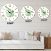 Designart 'Tropical Leaf Of Monstera Iii' Farmhouse Wall Clock