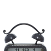 DecMode 9" Black Glass Bell Top Clock, Set of 2