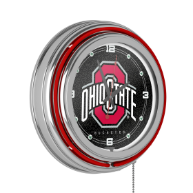 The Ohio State University Neon Clock - 14 inch Diameter