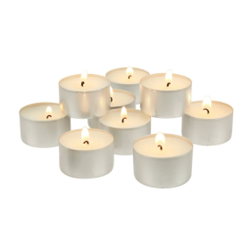 Stonebriar Unscented Long Burning Tealight Candles with 6-7 Hour Burn Time, 100 Pack, White