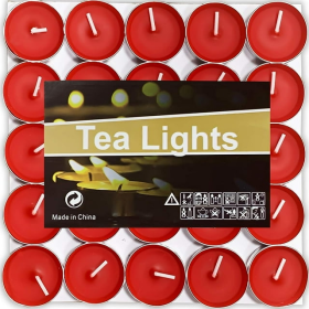 Tea Lights Candles, 50 Pack Smokeless Candles,Small Candles, Dripless & Long Lasting Mini Tealight Candles for Mood, Dinners, Parities, Home, Decorati