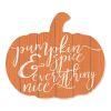 "Pumpkin and Spice" By Artisan Lux + Me Designs Printed on Wooden Pumpkin Wall Art