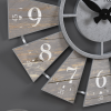 FirsTime & Co. Gray Numeral Windmill Wall Clock, Farmhouse, Analog, 24 x 2 x 24 in