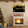 Framed Canvas Wall Art Decor Painting For New Year,Happy New Year Gift Painting For New Year Gift, Decoration For Chrismas Eve Office Living Room, Bed