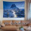 Snowy Mountain Nightscape Tapestry Landscape Room Wall Tapestry Bedroom Backdrop Living Room Tapestry; 43x59 inch