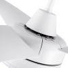 YUHAO Modern Matte White 42in. Integrated LED Propeller Ceiling Fan Lighting