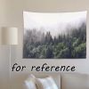 Misty Forest Wall Tapestry Bedroom Rental Dormitory Backdrop Decorative Wall Cloth Tapestry; 29x39 inch