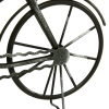 DecMode 9" Black Metal Bike Clock, Set of 2
