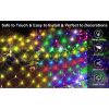 9.8*6.5FT Christmas Mesh Net Light,360 LED Net Light with 8 Modes&Remote,Connectable Net String Christmas Lights for Garden/Bushes/Indoor Outdoor/Curt