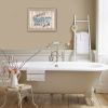 "Take a Bubble Bath" By Debbie DeWitt, Printed Wall Art, Ready To Hang Framed Poster, Beige Frame