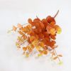 3pcs Artificial Eucalyptus Stems Fall Decorations with Fall Eucalyptus Leaves Autumn Decorations for Office and Home Artificial Plants for Floral Arra