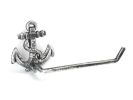 Antique Silver Cast Iron Anchor Hand Towel Holder 10""