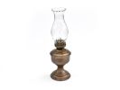 Antique Brass Table Oil Lamp 10""