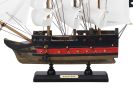 Wooden Black Pearl with White Sails Limited Model Pirate Ship 12""