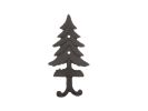 Cast Iron Pine Tree Decorative Metal Wall Hooks 6.5""