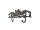 Cast Iron Decorative Crab Metal Wall Hooks 10.5""