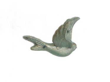 Antique Bronze Cast Iron Flying Bird Decorative Metal Wing Wall Hook 5.5""