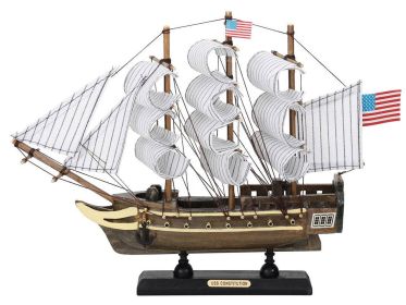 Wooden USS Constitution Tall Ship Model 12""
