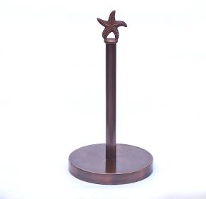Antique Copper Starfish Extra Toilet Paper Stand 16""