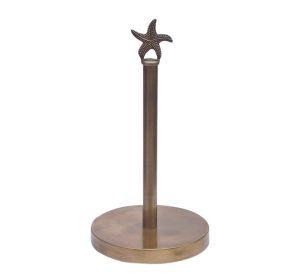 Antique Brass Starfish Extra Toilet Paper Stand 16""