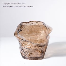 Creative European Style Glass Vase Home Decoration (Option: CH268 Brown)