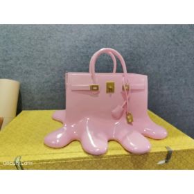 High-end Bag Resin Vase Flower Arrangement Sculpture (Option: Love Bag Pink-Small Size)