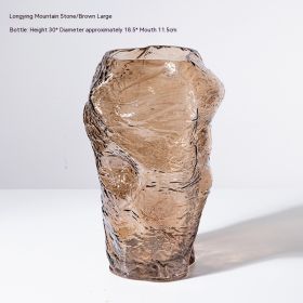 Creative European Style Glass Vase Home Decoration (Option: CH269 Brown)