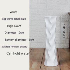 Simple Ceramic Large Floor Vase (Option: White Small Size)