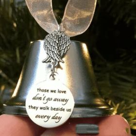 Wings Christmas Campanula Bells Souvenir Metal Pendant (Option: Everyday Bell)