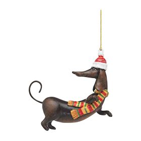 Acrylic Fashion Dog Christmas Tree Decoration (Option: 3style)