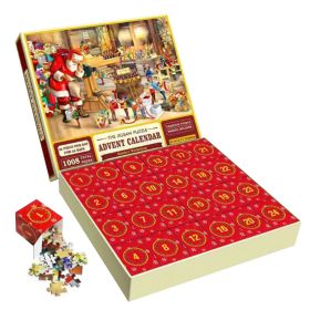 24 Grid Christmas Advent Calendar 1008 Pieces Christmas Puzzle (Option: A Style)
